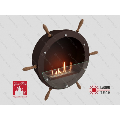 Настенный биокамин Lux Fire Капитан 500 Н XS (коричневый)