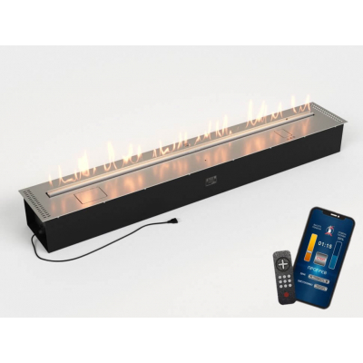 Автоматический биокамин Lux Fire Smart Flame 1700 RC INOX